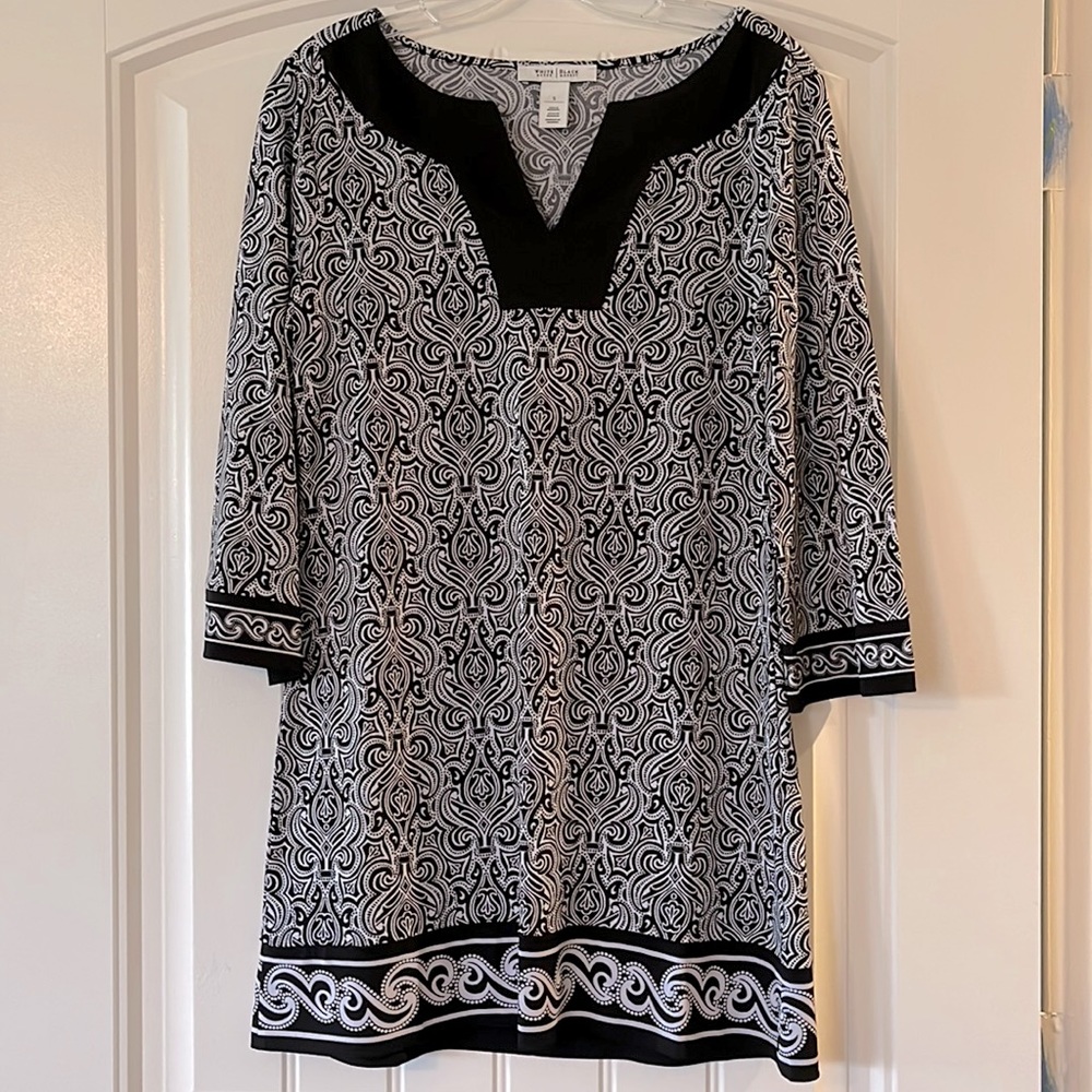 WHBM, small black & white dress 🤍🖤